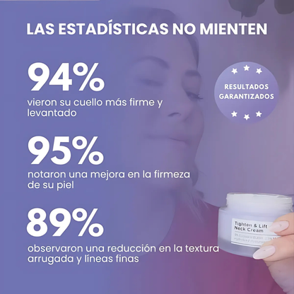 Crema reafirmante 4 en 1 - Cuello y papada reafirmado este Verano